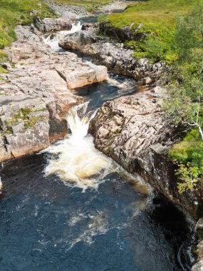 River Etive Falls, Glencoe Ulusal Parkı, İskoçya