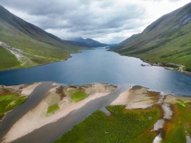 İskoçya 'daki Glencoe Ulusal Parkı, İskoçya' daki Loch Etive Gölü