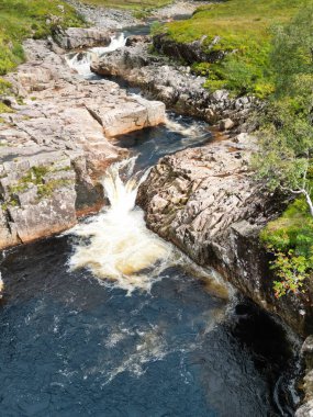 River Etive Falls, Glencoe Ulusal Parkı, İskoçya