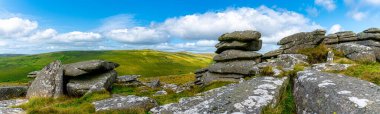 Bellever Tor Cairns, Dartmoor, Devon UK