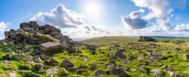 Great Staple Tor, Devon, West Country, İngiltere, İngiltere.