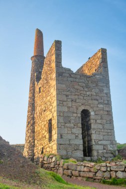 İngiltere, Cornwall 'daki Botallack kalay madenleri