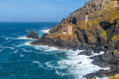 İngiltere, Cornwall 'daki Botallack kalay madenleri