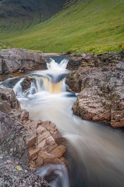 River Etive Falls, Glencoe National Park, Scotland clipart