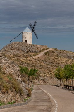 Consuegra 'daki yel değirmenleri, Castilla La Mancha, İspanya