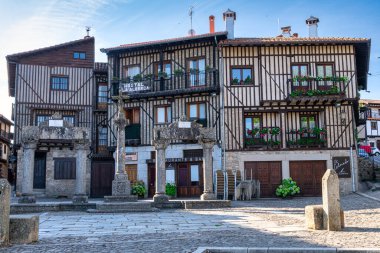 La Alberca - Sierra de Francia 'da eski bir dağ köyü, Extramadura İspanya