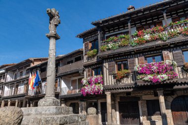 La Alberca - Sierra de Francia 'da eski bir dağ köyü, Extramadura İspanya