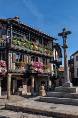 La Alberca - Sierra de Francia 'da eski bir dağ köyü, Extramadura İspanya