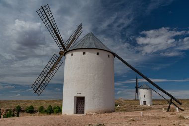 Tierra de Gigantes, Kara Devleri. Molinos de Viento situation on la localidad de Campo de Criptana, Ciudad Real, Spanien
