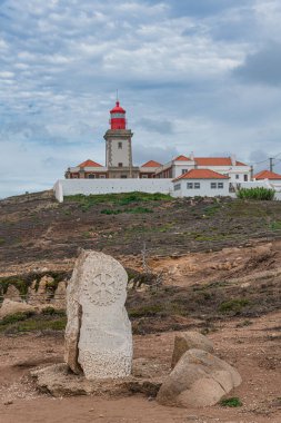 Deniz feneri ve Atlantik Okyanusu, cabo da roca, Portekiz