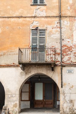 Views of the village of Racconigi in Piedmont, Italy.  clipart