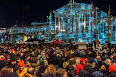 Viyana 2023 'te Filistin' e destek gösterisi