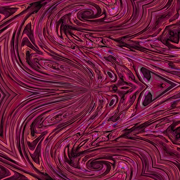 Conception Ornement Kaléidoscope Avec Une Touche Violet Aquarelle Fleurissant Dans — Photo