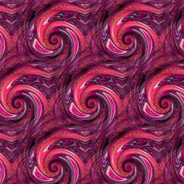 Дизайн Орнаменту Калейдоскопа Штрихом Акварельного Фіолетового Цвіте Навесні Прикрасою Ілюстрації — стокове фото