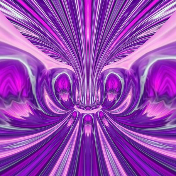 Patrón Inconsútil Simetría Geométrica Púrpura Con Adorno Corona Flores Bastante — Foto de Stock