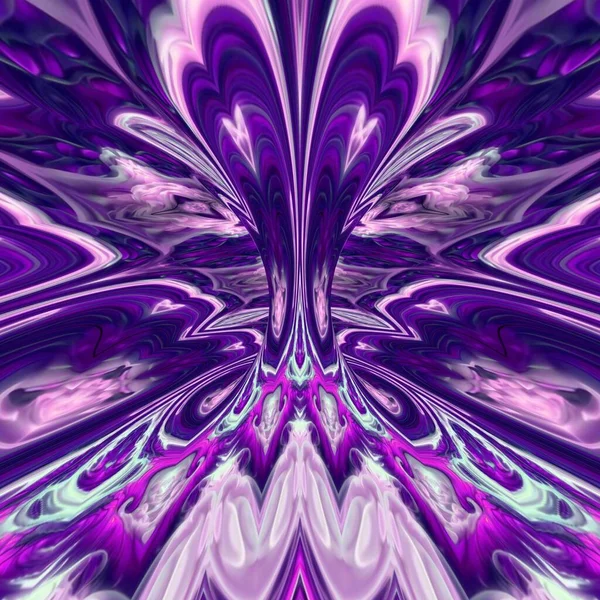 紫色几何对称无缝图案 花环装饰漂亮 适合商业理念 — 图库照片