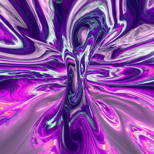 Фіолетова Геометрична Симетрія Безшовний Візерунок Красивим Квітковим Орнаментом Вінка Добре — стокове фото