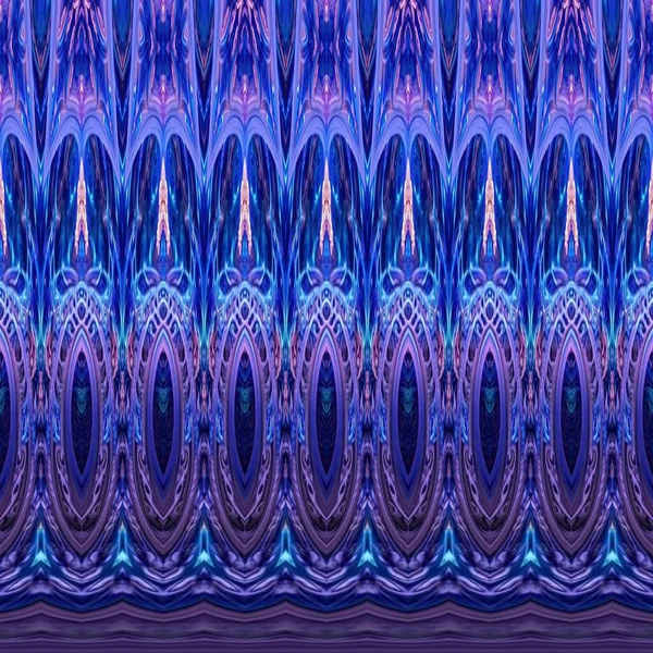 古色古香的材料 融合了蓝色与几行五彩缤纷的线条 艺术主题理念 独特的数码图案 — 图库照片