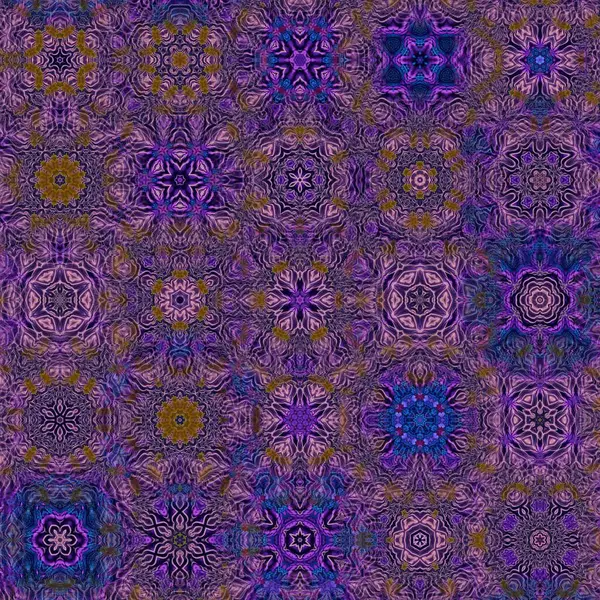 Artistic Elements Batik Pattern Leaves Flowers Bloom Colorful Modern Digital — Stock Photo, Image