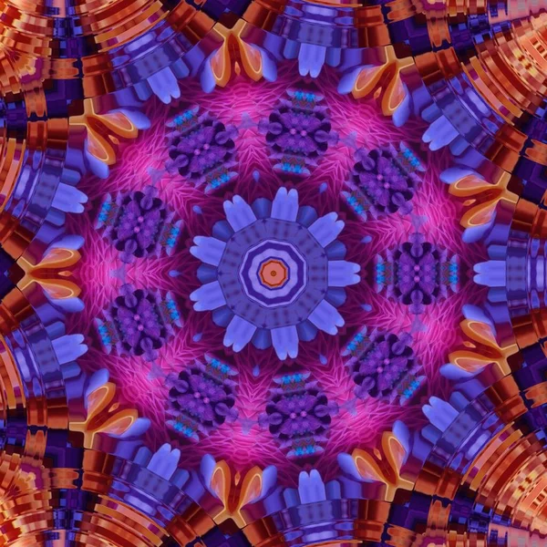 Artystyczne Elementy Batik Wzór Liści Kwiatów Kwitną Kolorowe Nowoczesne Cyfrowe — Zdjęcie stockowe