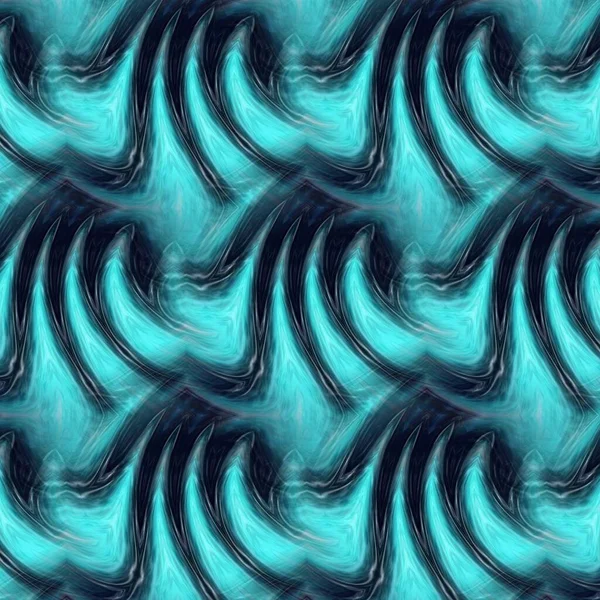 Námořně Modrý Vlnitý Vzor Textury Lesklý Efekt Tkané Batik Kaleidoskop — Stock fotografie