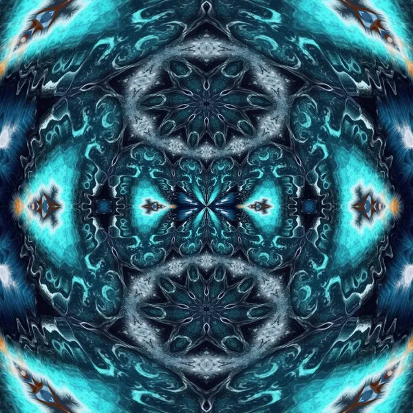 Marina Albastru Ondulat Model Textura Lucios Efect Țesute Batik Conceptul — Fotografie, imagine de stoc