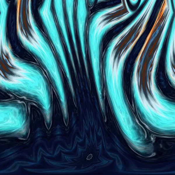 Deniz Mavisi Dalgalı Desenli Parlak Efekt Dokuma Batik Kaleydoskop Konsepti — Stok fotoğraf