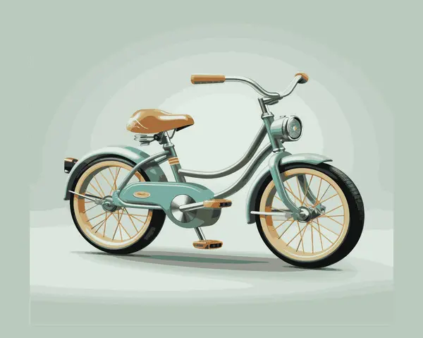 Una Bicicleta Para Niños Pequeños Con Aspecto Lindo Atractivo Fondo — Vector de stock