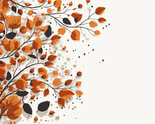 Koncept Květin Podzim Izolovanými Elegantními Jednoduchými Barvami Vhodný Pro Podnikání — Stockový vektor