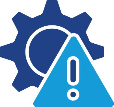 Sistem, süreç veya makine ile ilgili uyarı veya sorun simgeleri bir sistemin işlevi veya işleyişi ile ilişkilidir, veya bir aygıt düzgün çalışmamaktadır.