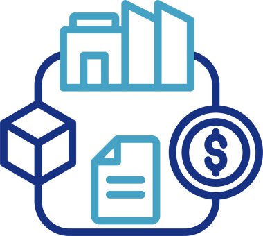 Proje finansmanının veya nakit akışının düz vektör simgeleri ve dairesel veya döngüsel tasarım belgeleri, bunun çeşitli aşamaları veya yönleri içeren devam eden bir süreç olduğunu vurgular..