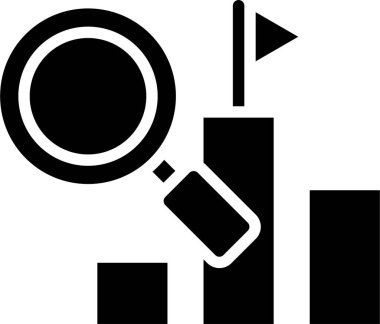 Analiz ve hedef başarı simgeleri, mali, kar veya sanayi işletme ölçeğinde artış gösteren bir grafik grafiğinde gösterilmektedir..