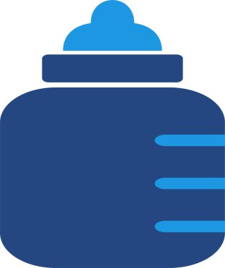 Bir bebek şişesinin simgesi görsel olarak bir bebeği, bebek besleme ihtiyaçlarını, şişe beslemeyi ya da bebek beslenmesini temsil eder..