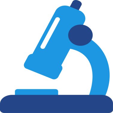 Mikroskop ikonu, yeni keşifler için bilimsel araştırmalarda ve hücreleri, mantarları, mikro bakterileri vs. gözlemlemek için eğitimde temel bir araçtır..