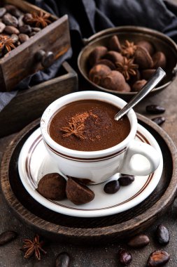 Yer mantarlı kakao içeceği.