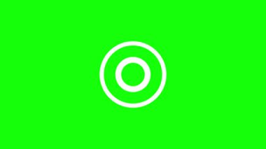 Yeşil ekran (krom anahtar) arkaplan, 4K çözünürlük tek ile üçlü halkalar ile döngü patlaması animasyonu