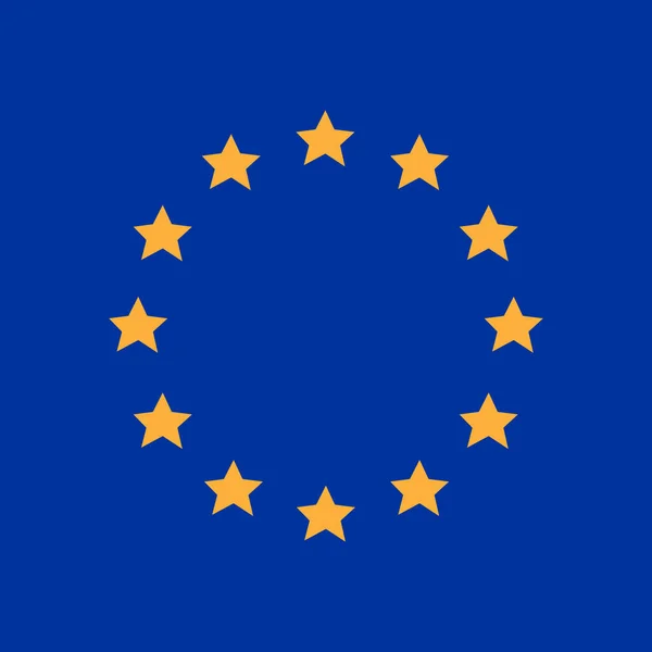 Изолированный Векторный Значок Европейского Союза Изолированный Флаг Европейского Союза — стоковый вектор