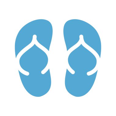 düz sandalet parmak arası terlikler izole edilmiş simge tasarımı beyaz stilde izole edildi