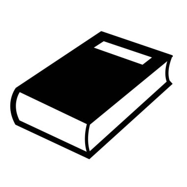 Kitap Simgesi düz biçimi beyaz arkaplanda izole edildi. Web sitenizin tasarımı için eğitim sembolü, logo, uygulama, UI. Vektör illüstrasyonu, EPS10.