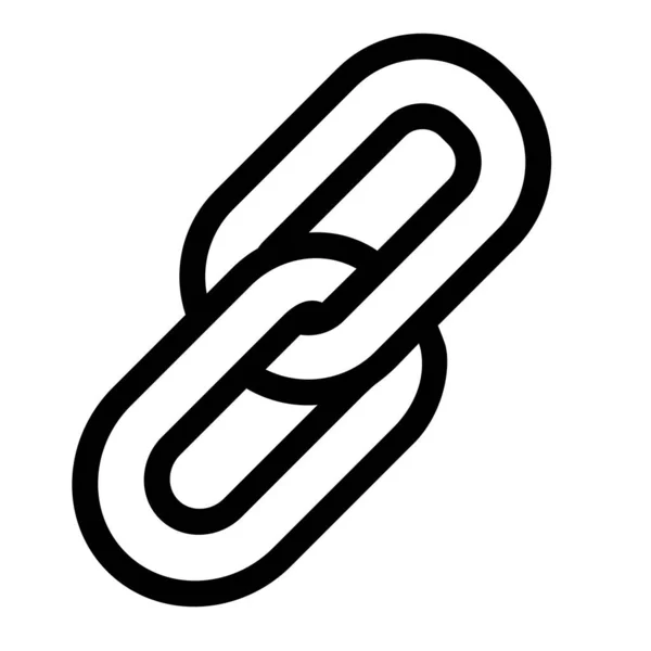 Link Vektor Symbol Auf Weißem Hintergrund Isoliert Auf Weißem Hintergrund — Stockvektor
