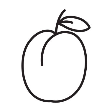 Beyaz arkaplanda bir eriğin vektör simgesi.