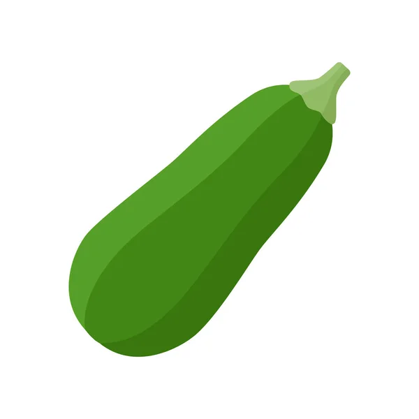 Zucchini Symbol Isoliert Auf Weißem Hintergrund Vector Illustration Folge — Stockvektor