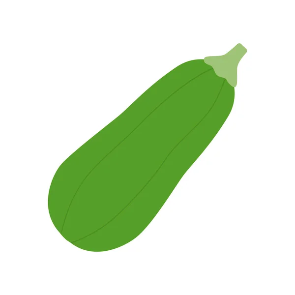 Icona Zucchine Isolata Sfondo Bianco Illustrazione Vettoriale Eps — Vettoriale Stock