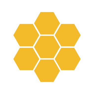 bal peteği simgesi vektörü beyaz arkaplanda izole edildi