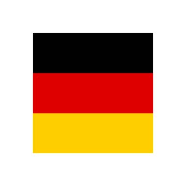 Almanya bayrağı ikonu Alman sembolü illüstrasyon.