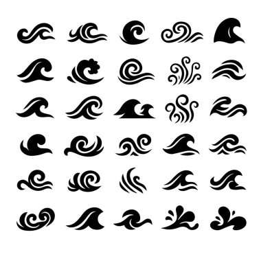 Bu sanat eseri, el değmemiş beyaz bir zemin boyunca zarif siyah ve beyaz dalgaların oluşturduğu bir koleksiyonu içeriyor.