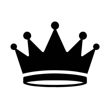 Kraliyet taç sembolü taç izole edilmiş arkaplan vektörü illüstrasyonu