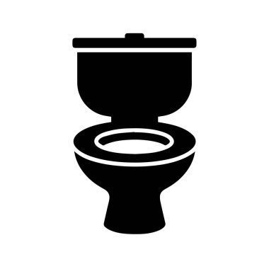 Tuvalet ikonu Tuvalet Tuvaleti Tuvalet oturağı uygulamaları ve web siteleri için düz simge