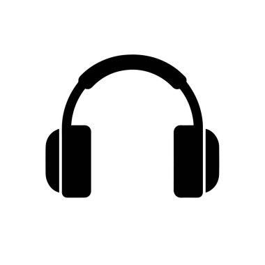 kulaklıklar ikon vektör illüstrasyon kulaklıkları izole 