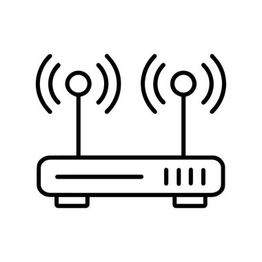 wifi router simgesi tasarımı Wifi sinyal simgesi vektörü kablosuz internet bağlantı noktası simgesi